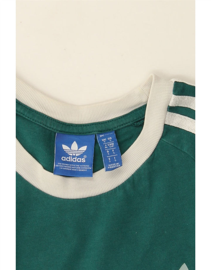 Damska koszulka z grafiką ADIDAS Top UK 10 Small Green