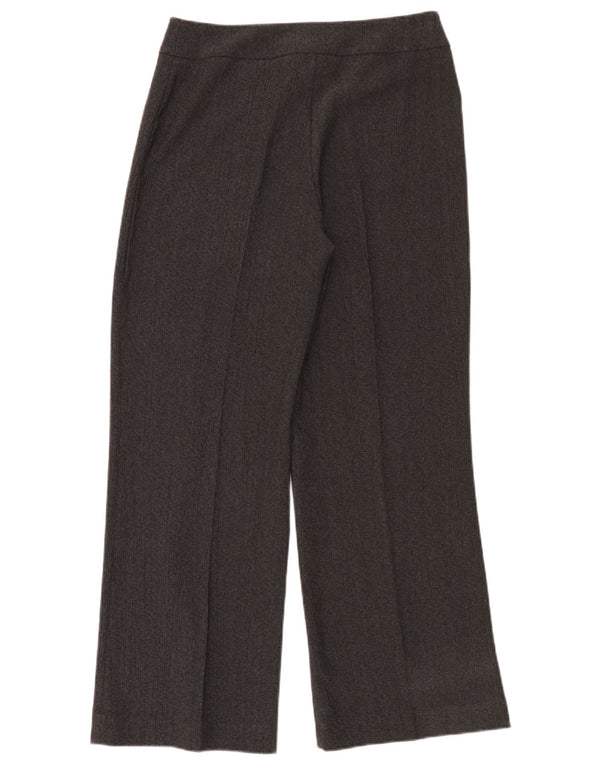 Damskie spodnie codzienne z wysokim stanem Via Veneto UK 12 Medium W30 L30 Szare