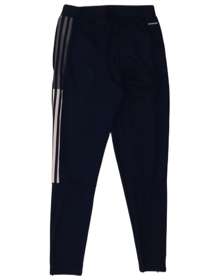 Męskie spodnie dresowe Adidas Aeroready, małe, granatowe, z poliestru