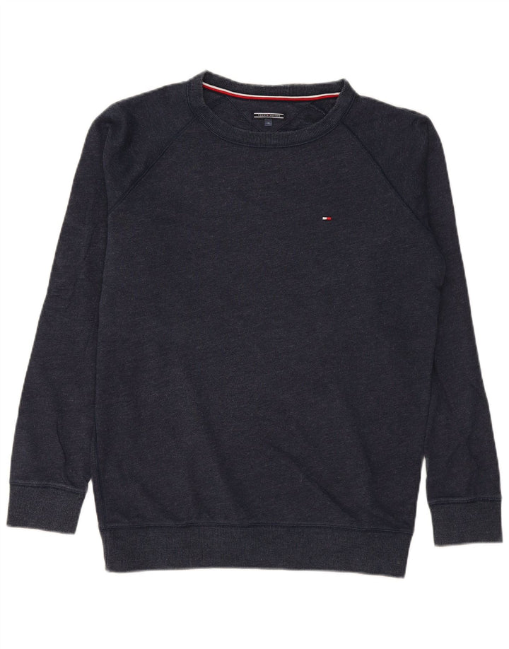 Męska bluza dresowa Tommy Hilfiger o regularnym kroju, średnia, granatowa, bawełniana