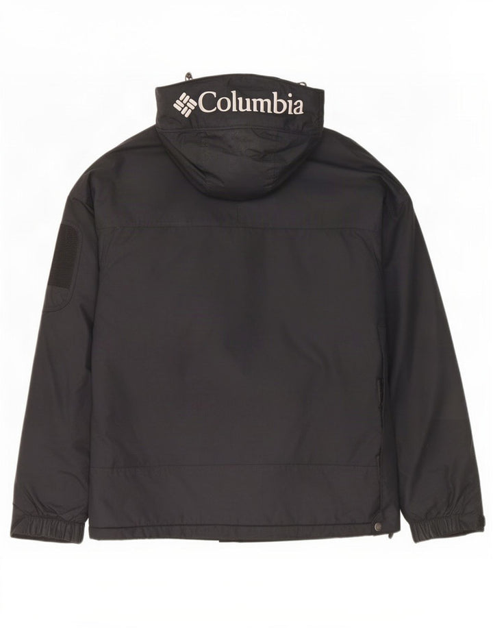 Męska kurtka Anorak z kapturem Columbia Graphic UK 38 Średni czarny nylon