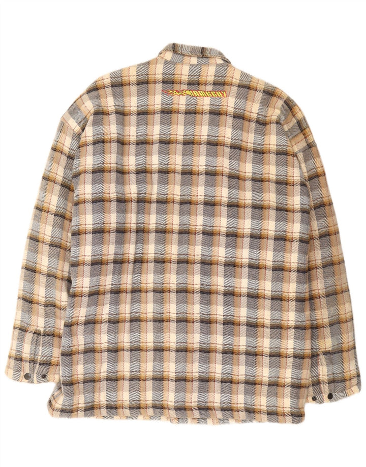 Męska kurtka bomber Home Boy Graphic UK 42 XL, wielobarwna, bawełniana krata