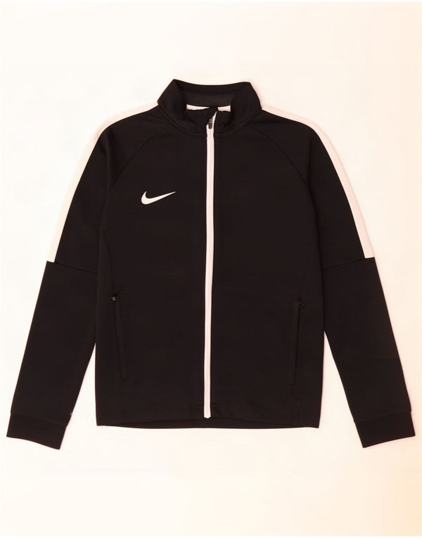Chłopięca kurtka dresowa Nike Dri Fit 10-11 lat, średnia czarna, z blokami kolorów
