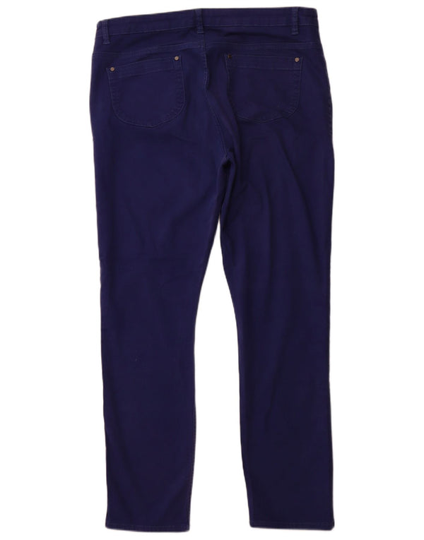 JAEGER Damskie jeansy slim z wysokim stanem UK 16 Large W36 L31 Niebieskie bawełniane