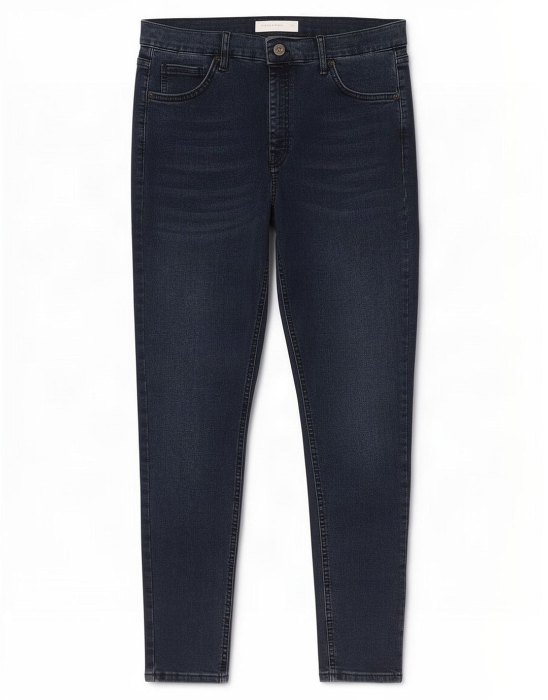 Damskie jeansy Skinny Topshop W34 L32 Granatowy poliester
