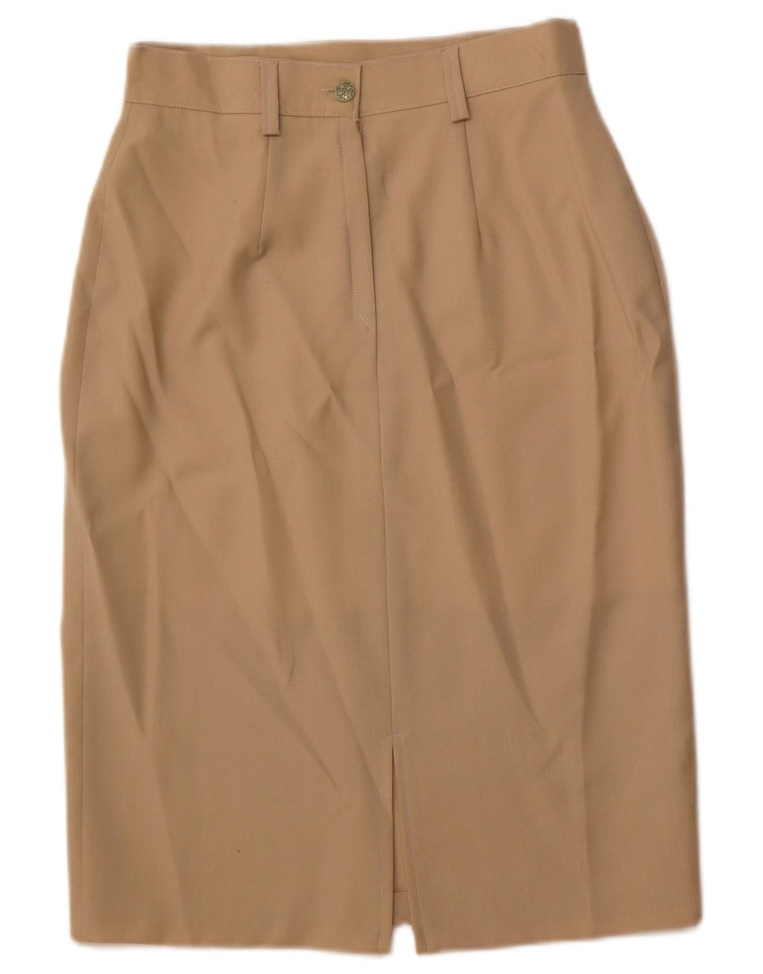 Damska spódnica ołówkowa VINTAGE IT 44 Medium W28 Brązowa wełna