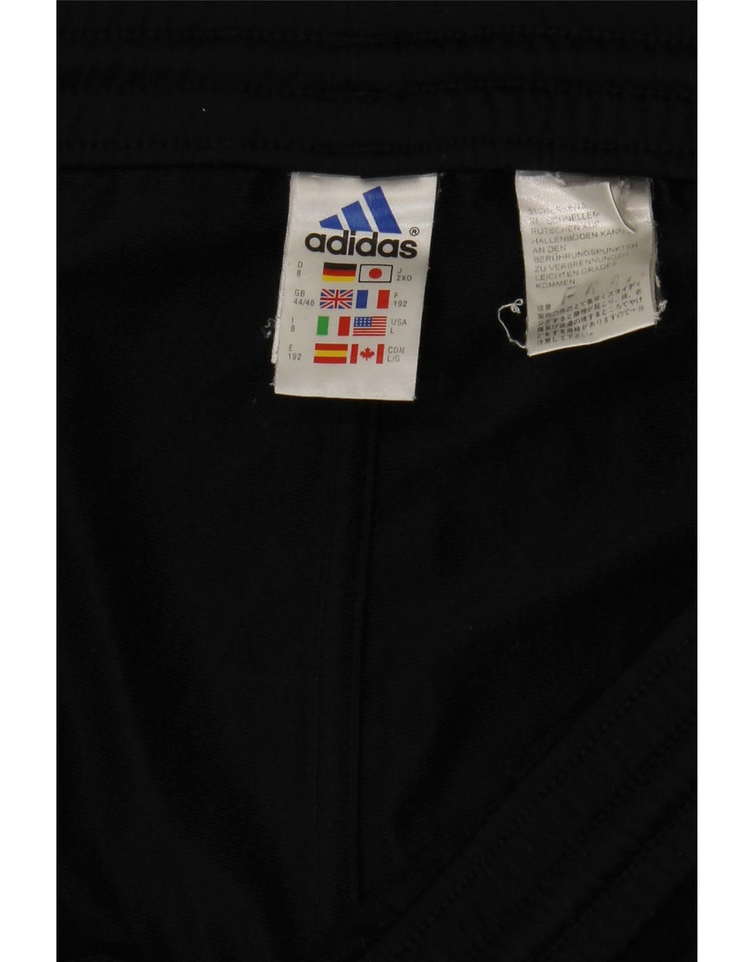 Adidas Męskie spodnie dresowe Joggers UK 44/46 Duży czarny poliester