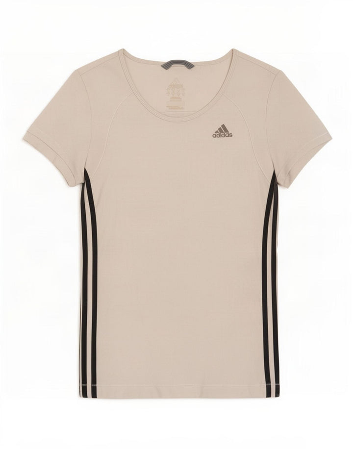 Damska koszulka Adidas Climalite Top UK 12 Średni biały poliester