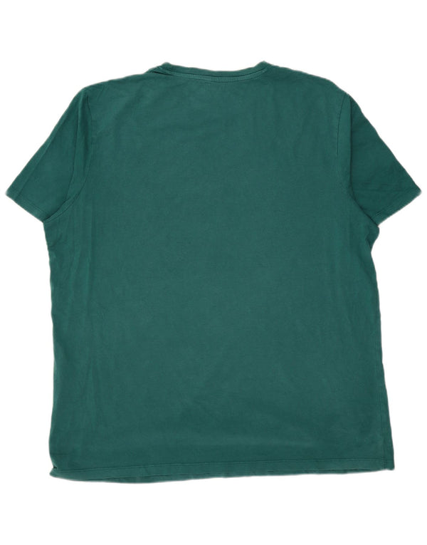 Męski T-shirt z grafiką Jack & Jones, XL, zielony, bawełniany