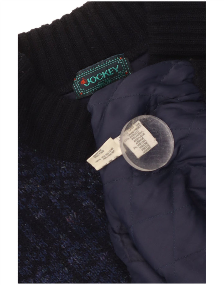 Sweter męski Jockey 2XL granatowy, wełniany w cętki