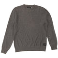 JACK & JONES Męski sweter z okrągłym dekoltem, średnioszary, bawełniany