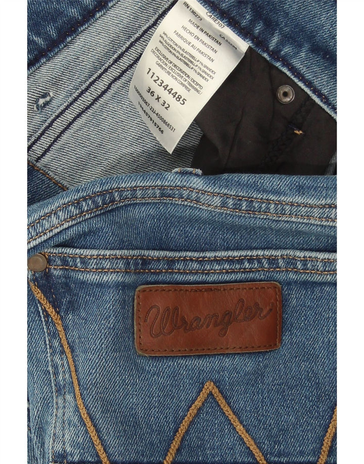 Męskie jeansy Bootcut Wrangler W36 L32, niebieskie, bawełniane