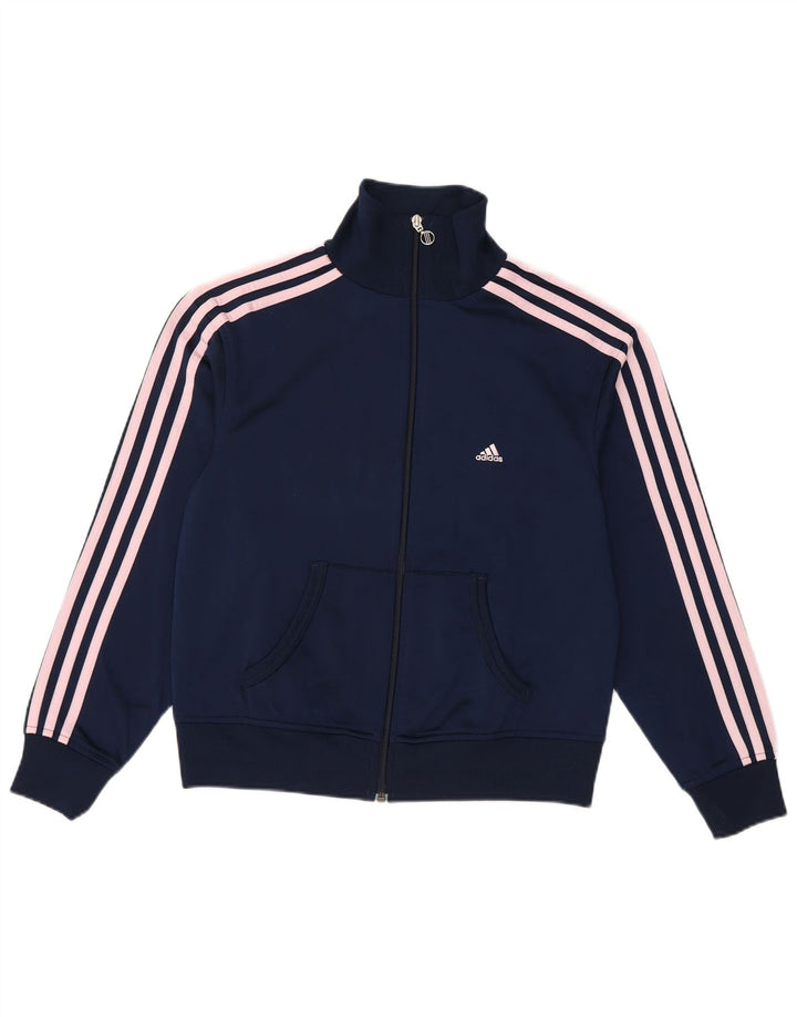 Damska bluza dresowa Adidas UK 12 Średni granatowy poliester