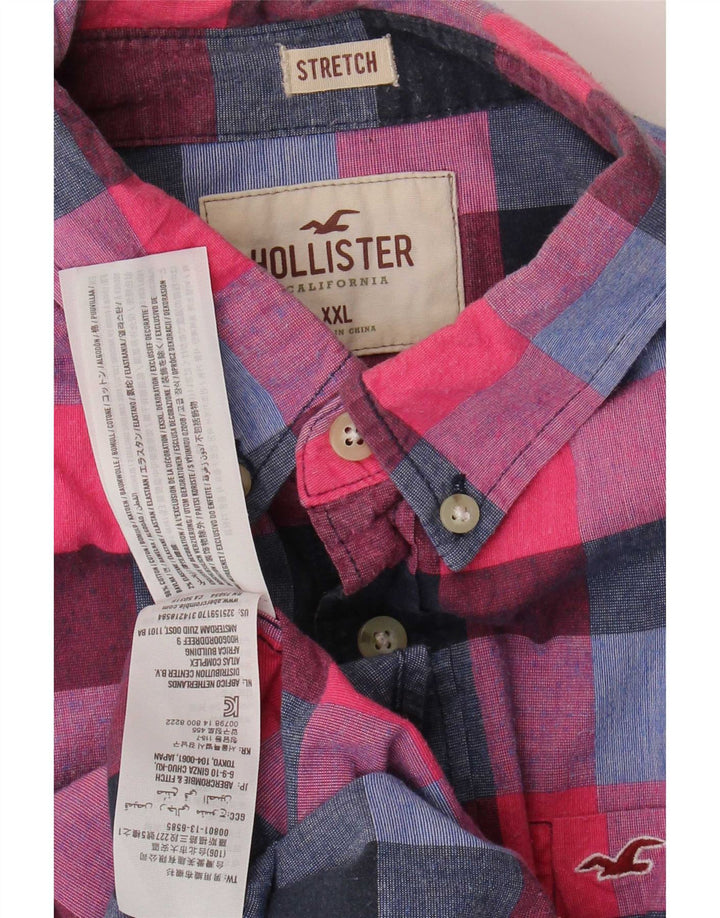 Koszula męska Hollister 2XL, bawełniana w czerwoną kratę