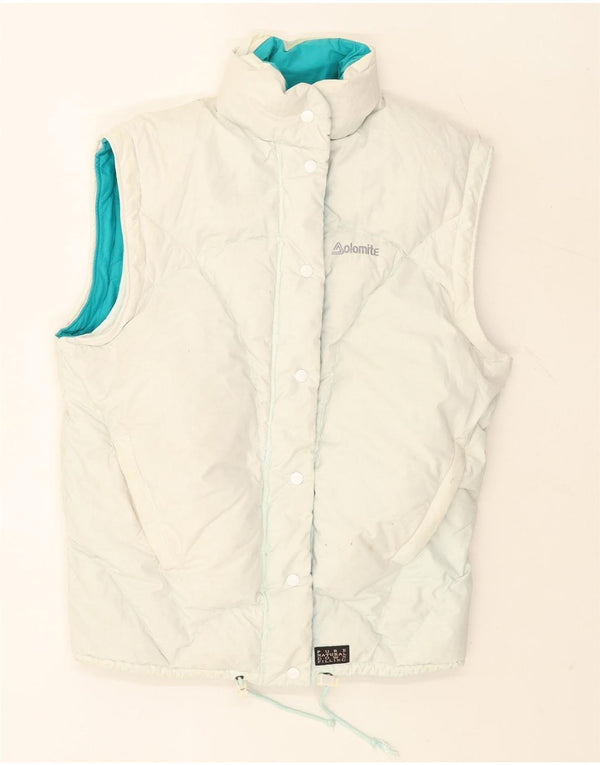 Damska dwustronna wyściełana kamizelka oversize Dolomite UK 14 Medium White
