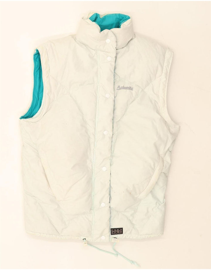 Damska dwustronna wyściełana kamizelka oversize Dolomite UK 14 Medium White