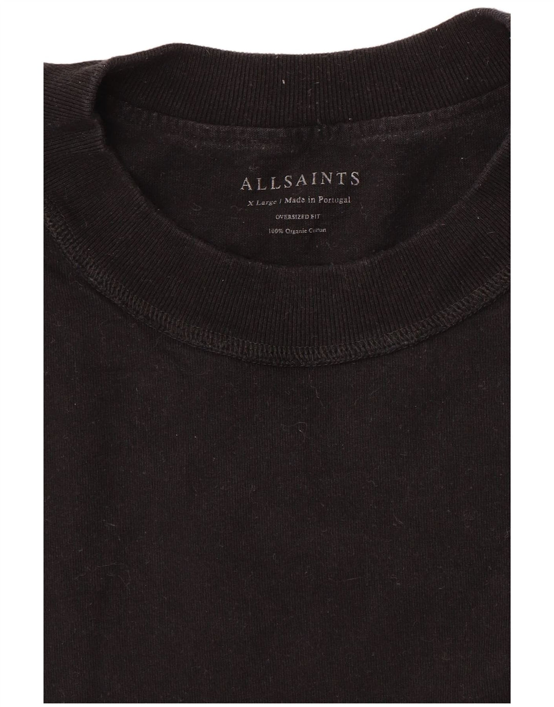 T-shirt męski All Saints Top XL, czarny, bawełniany