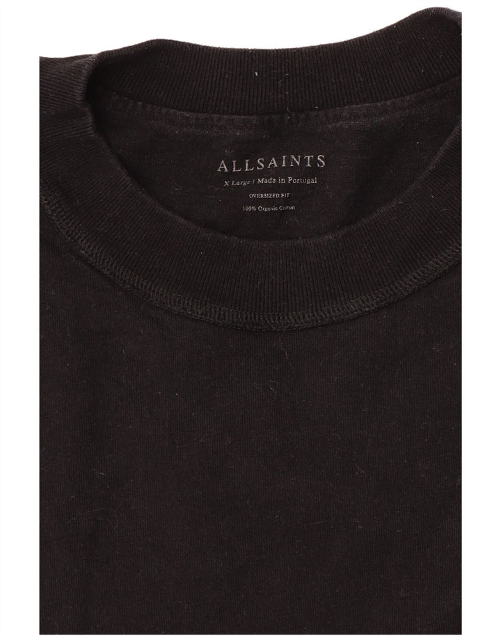 T-shirt męski All Saints Top XL, czarny, bawełniany