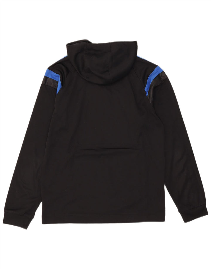 Męska bluza z kapturem Adidas, mała, czarna, z blokami kolorów, poliester