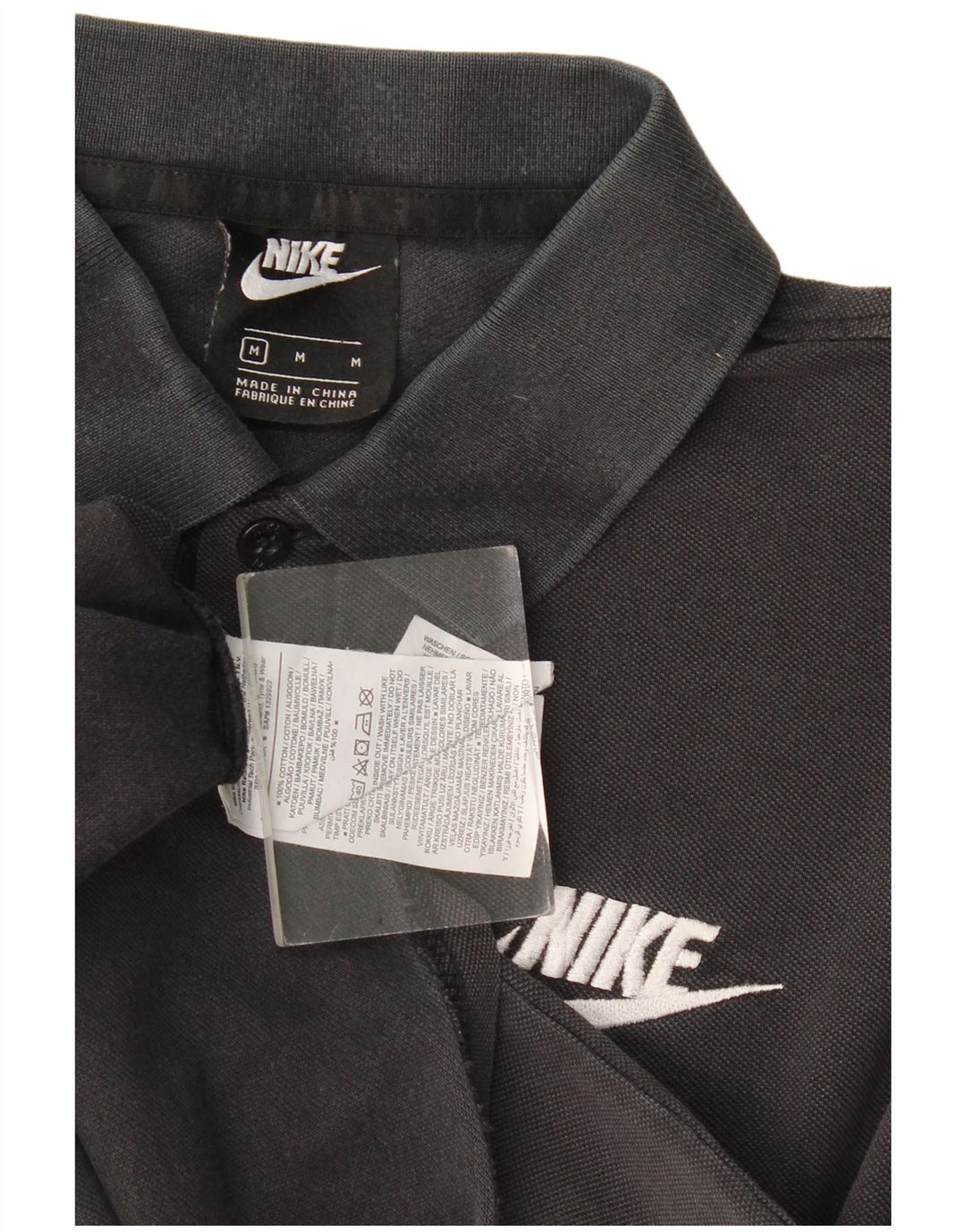 Męska koszulka polo Nike, średnia czarna, bawełniana