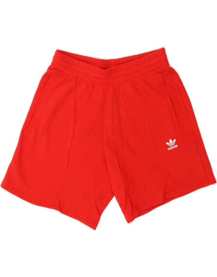 ADIDAS Mens Sport Shorts Medium Red Cotton Vintage Adidas and Second-Hand Adidas from Messina Hembry 