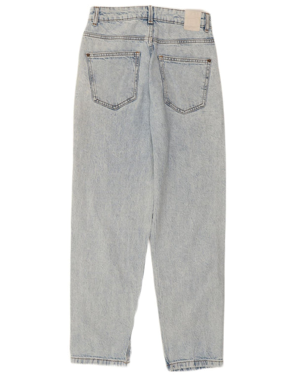 Damskie jeansy Zara z wysokim stanem, w trudnej sytuacji, EU 36 XS W26 L27, niebieska bawełna