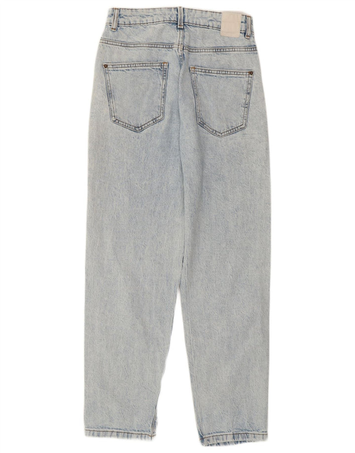 Damskie jeansy Zara z wysokim stanem, w trudnej sytuacji, EU 36 XS W26 L27, niebieska bawełna