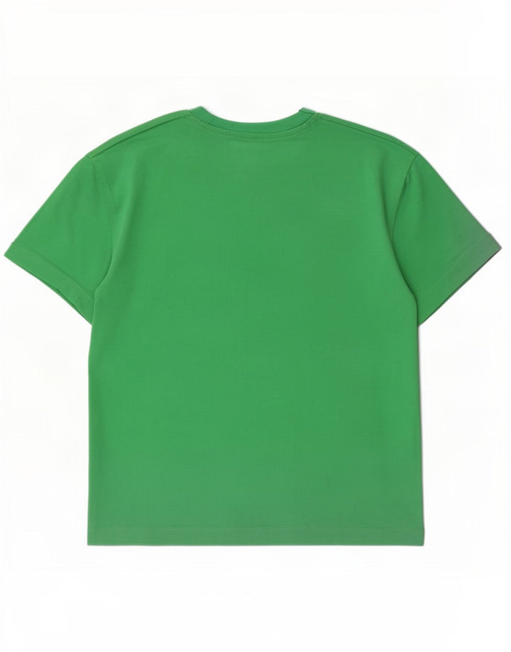 T-shirt męski Zara, bawełniany, średni zielony