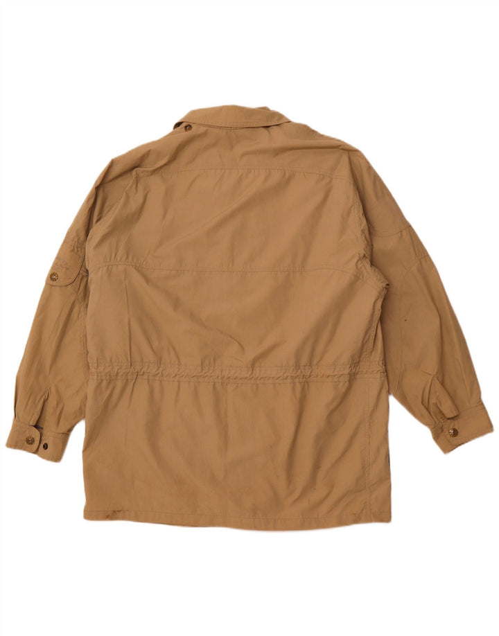 VINTAGE Mens Utility Jacket UK 38 Medium Beige Polyester