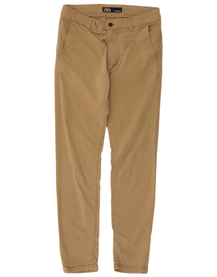 Męskie spodnie chino Zara EU 40 Medium W31 L29 Beżowa bawełna