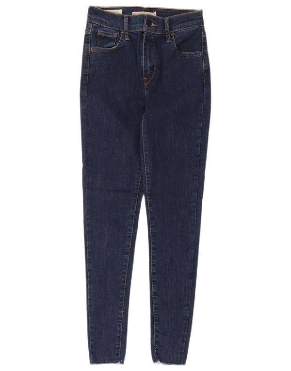 Levi's Womens 720 High Rise Super Skinny Jeans W23 L28 Blue Cotton
