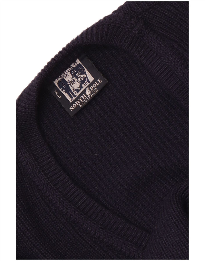 Męski sweter rozpinany North Pole XL, granatowy