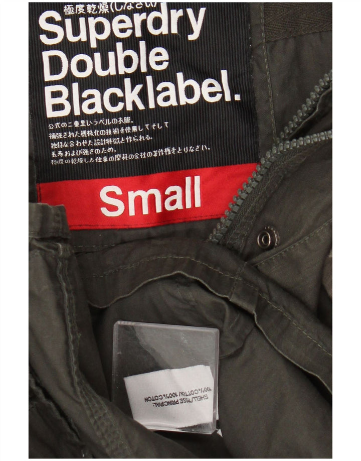 Męska kurtka Utility Double Blacklabel Superdry UK 36, mała, bawełniana khaki