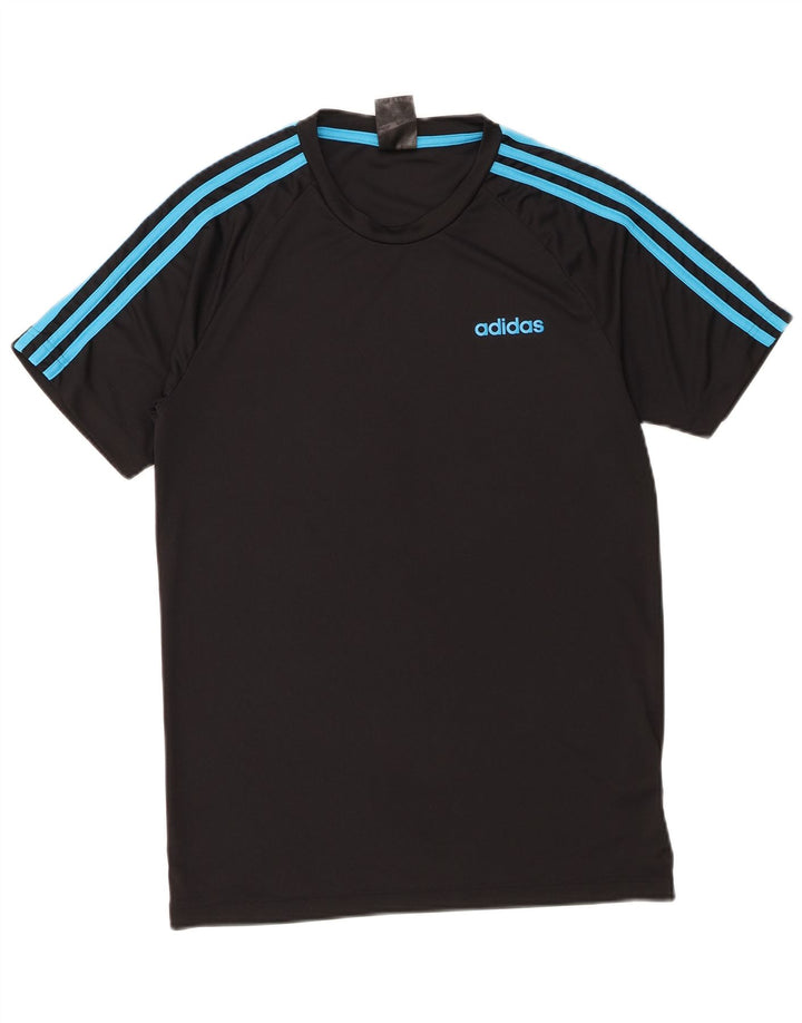 Adidas Męska koszulka Climalite Top, mała, czarna, z poliestru