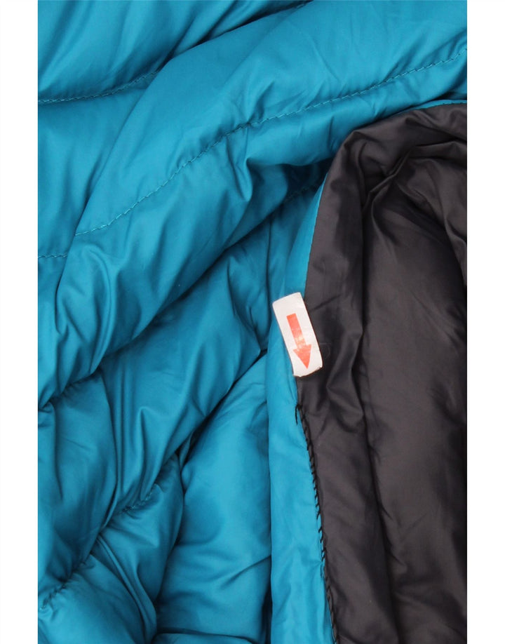 Damski ocieplany płaszcz z kapturem Mountain Warehouse UK 20 2XL Niebieski poliester