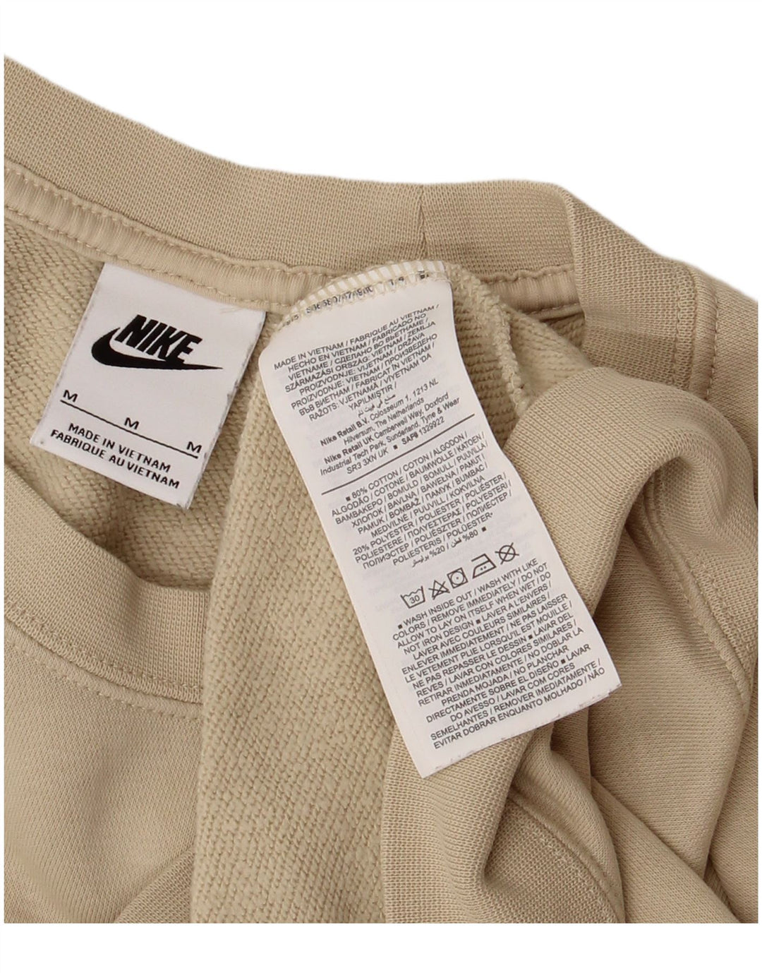 Damska bluza dresowa Nike Graphic Oversize UK 14, średnia beżowa bawełna