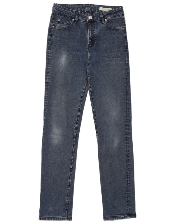 Marks & Spencer Damskie The Sienna Straight Jeans UK 10 Small W28 L29 Niebieskie
