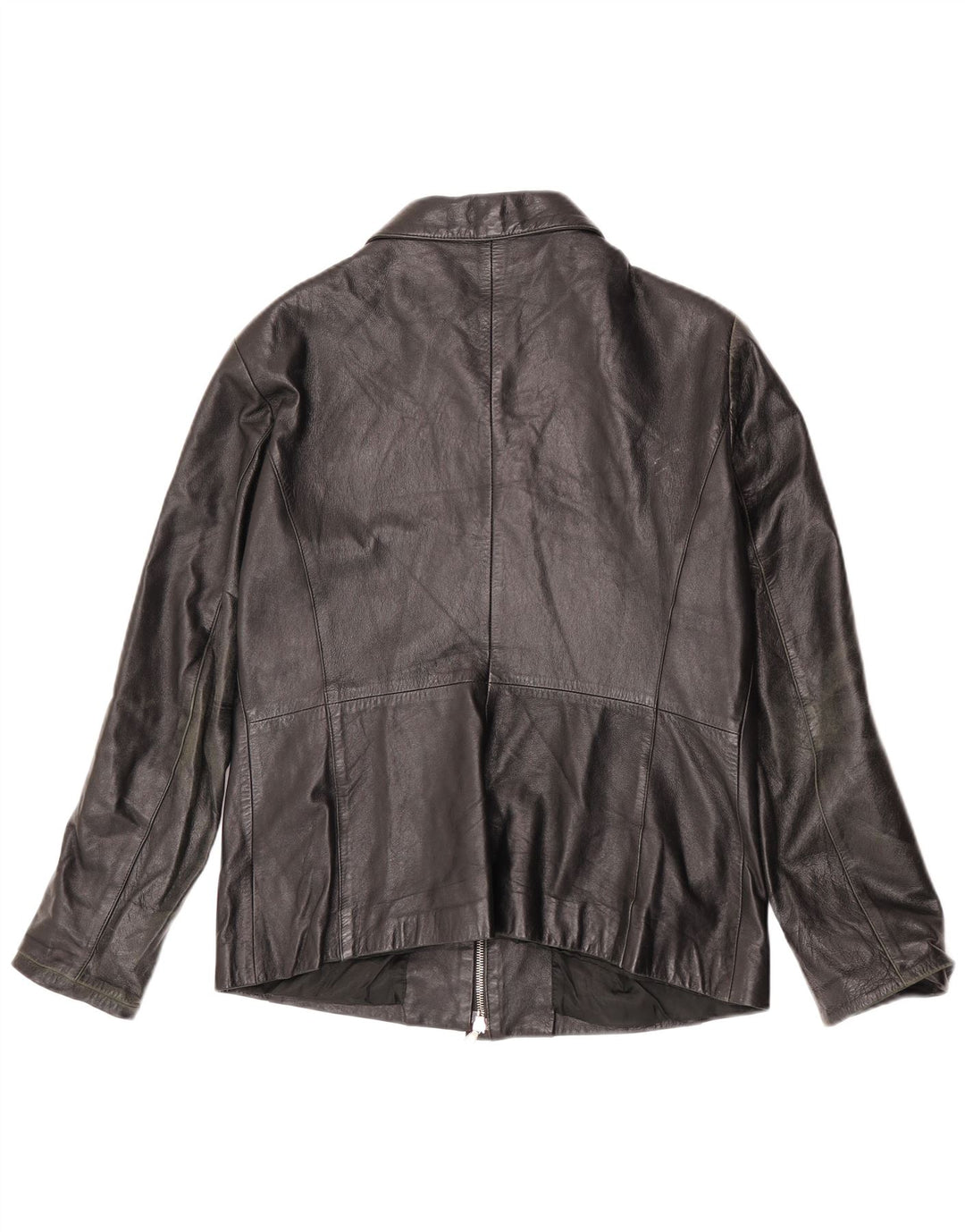 Vintage damska kurtka skórzana IT 52 2XL czarna skóra