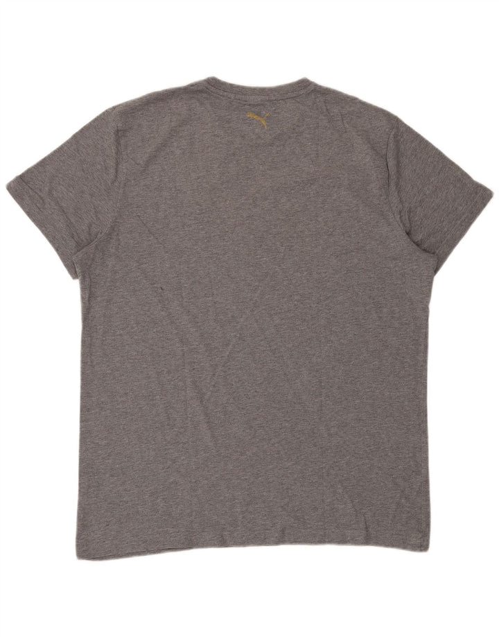 Męski T-shirt z grafiką Puma, XL, szary