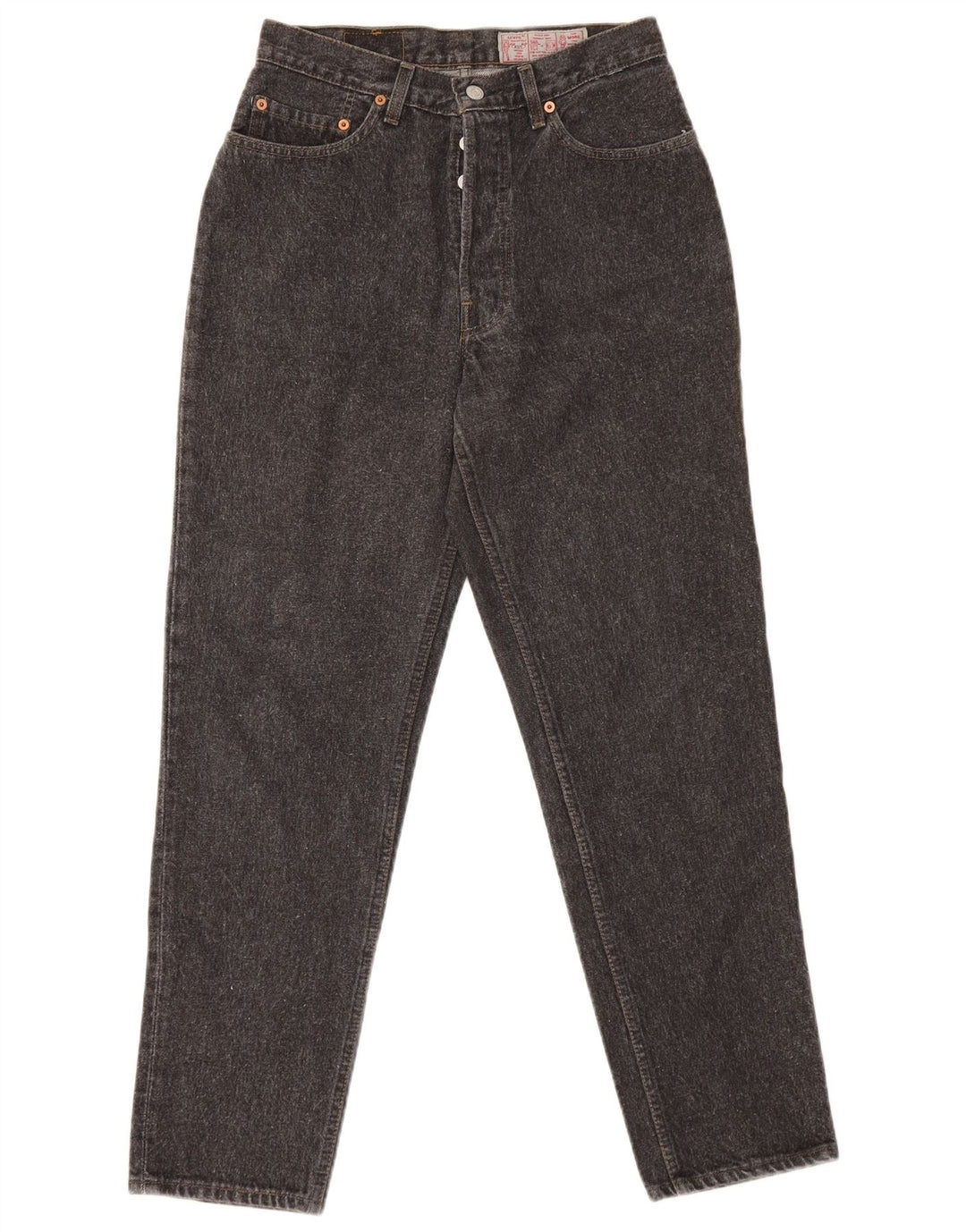 Damskie jeansy Levi's 901 Tapered W32 L30 Szara bawełna