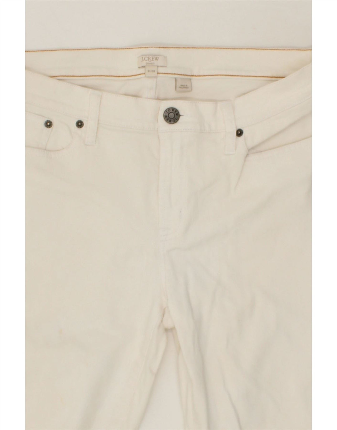 J. CREW Womens Slim Jeans W31 L28  Off White Cotton Vintage J. Crew and Second-Hand J. Crew from Messina Hembry 