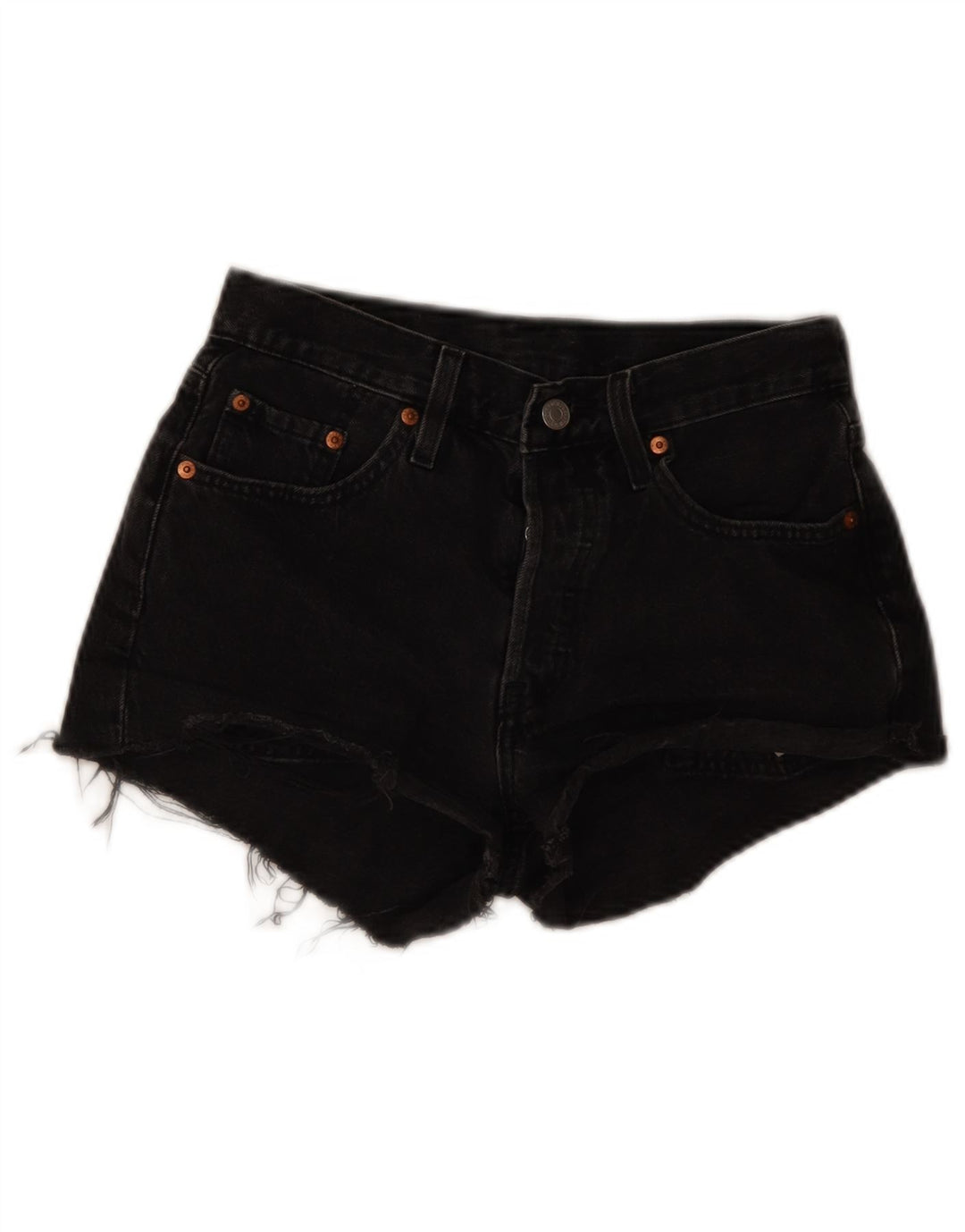 Damskie spodenki jeansowe Levi's 501 W25 XS Szara bawełna
