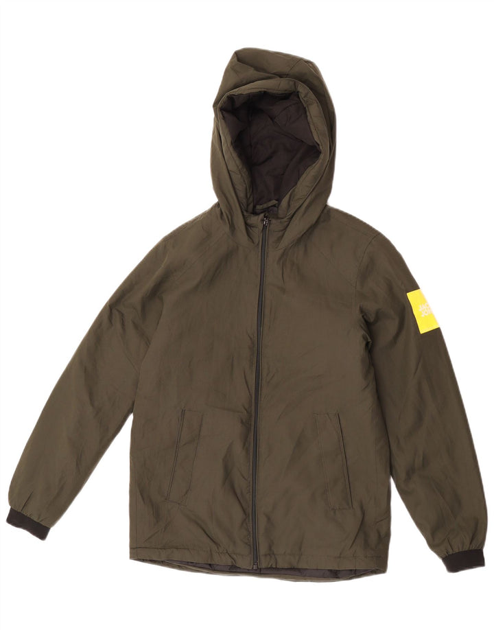 Kurtka bomberka z kapturem Jack & Jones dla chłopców 11-12 lat, khaki