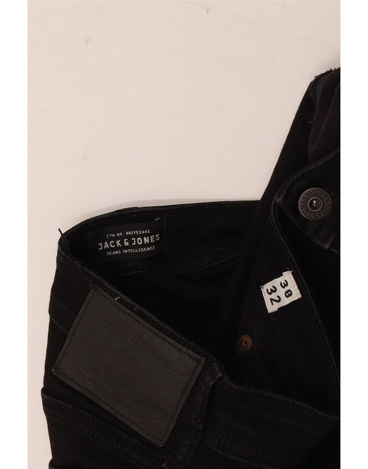 Męskie jeansy skinny JACK & JONES Liam W30 L32 czarne
