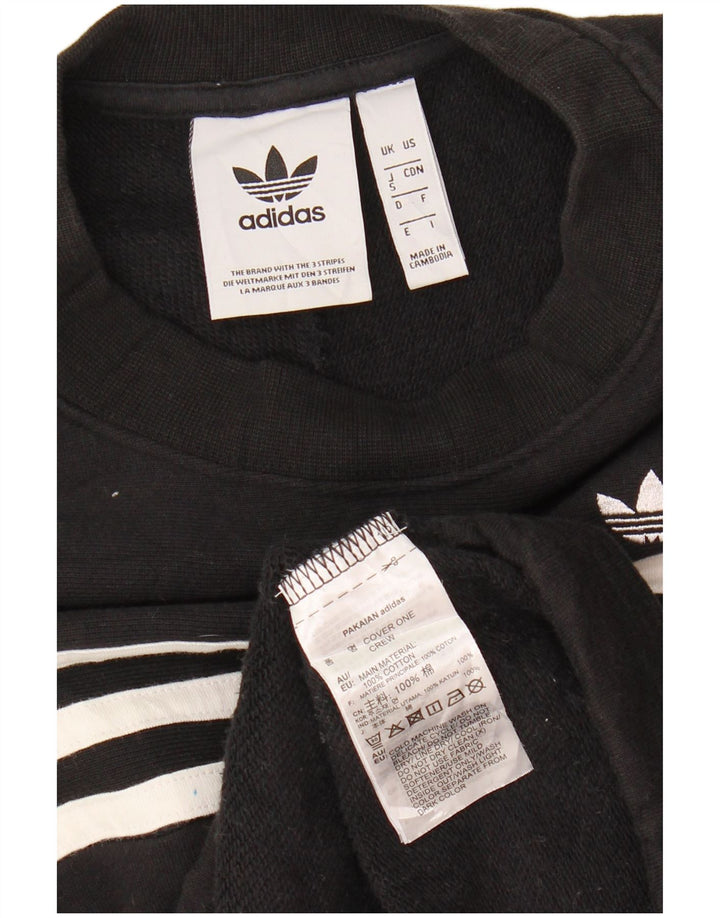 Bluza damska Adidas Jumper UK 10 Mała czarna bawełna