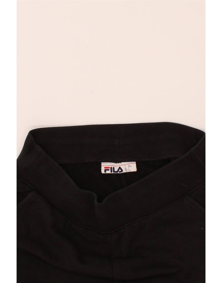 FILA Mens Tracksuit Trousers Joggers Small  Black Cotton Vintage Fila and Second-Hand Fila from Messina Hembry 