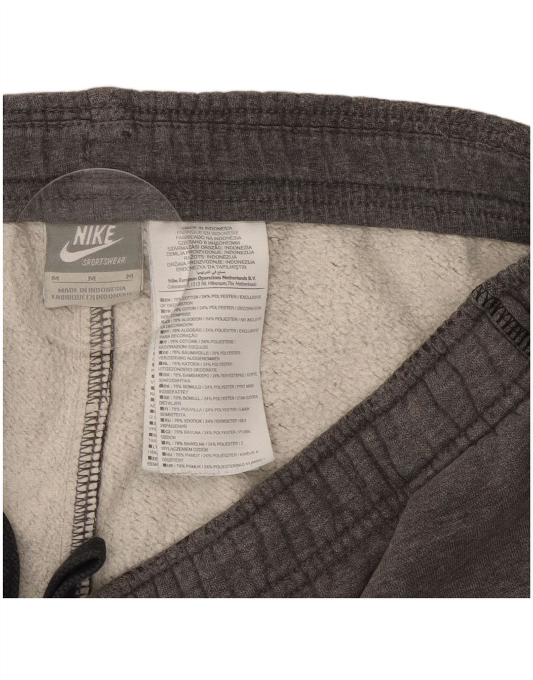 Męskie spodnie dresowe Nike, średnioszare, bawełniane