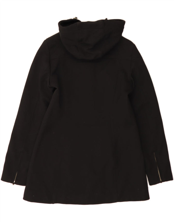 BREMA Womens Hooded Duffle Coat IT 44 Medium Black Nylon Vintage Brema and Second-Hand Brema from Messina Hembry 