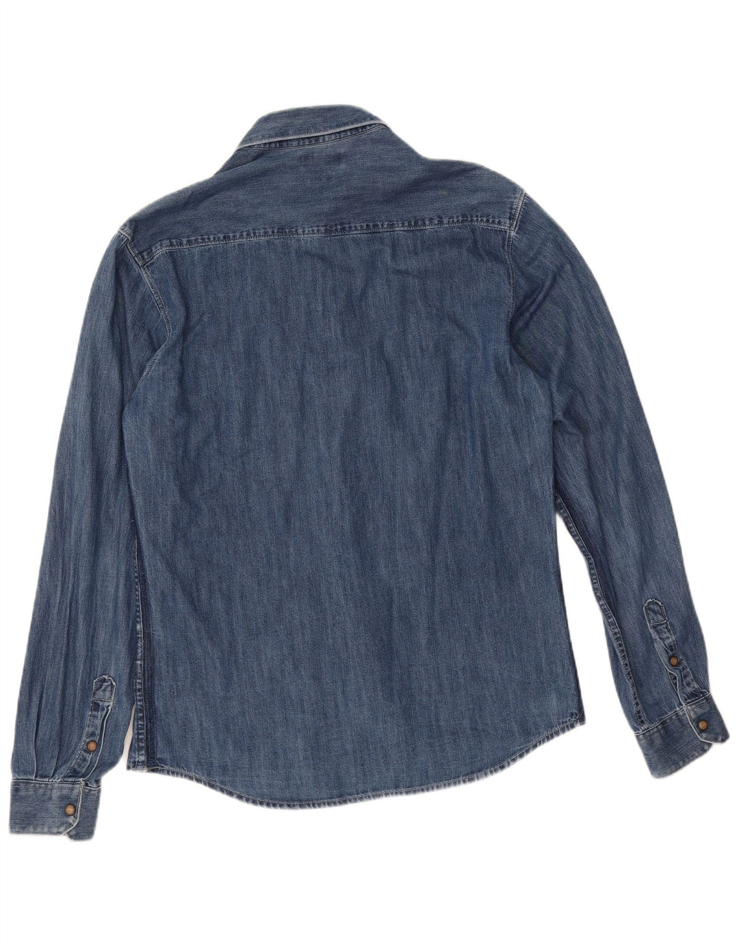 Męska koszula dżinsowa Zara Slim Fit, duża, niebieska, geometryczna