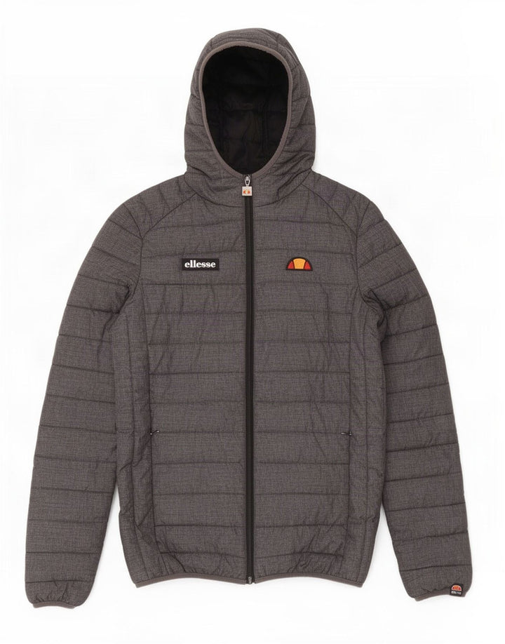Męska ocieplana kurtka z kapturem Ellesse UK 34 XS Szary nylon